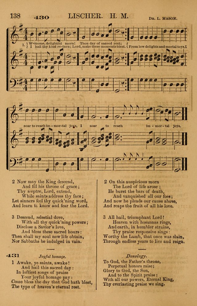 The Tribute of Praise: a collection of hymns and tunes for public and social worship, and for use in the family circle page 138