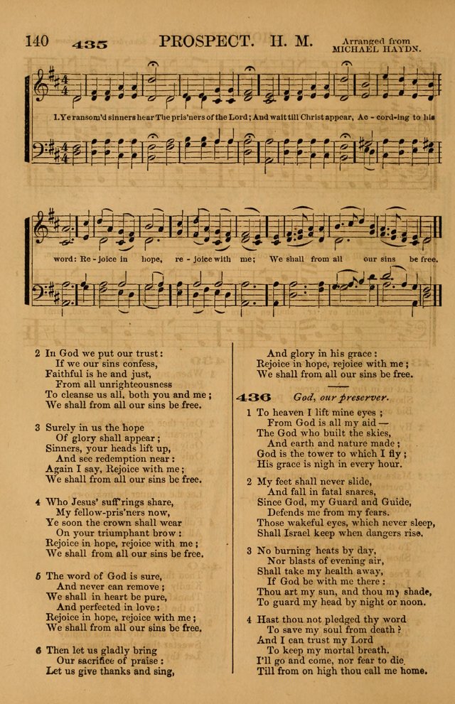 The Tribute of Praise: a collection of hymns and tunes for public and social worship, and for use in the family circle page 140