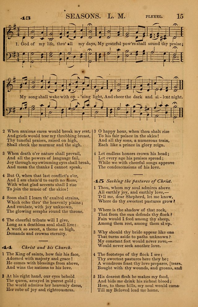 The Tribute of Praise: a collection of hymns and tunes for public and social worship, and for use in the family circle page 15