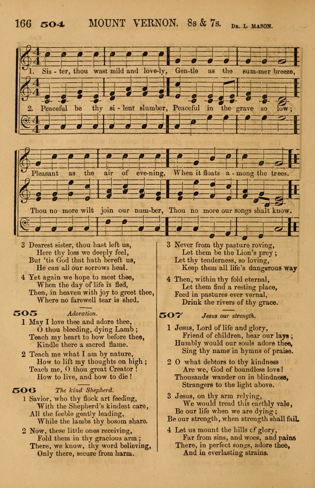 The Tribute of Praise: a collection of hymns and tunes for public and social worship, and for use in the family circle page 166