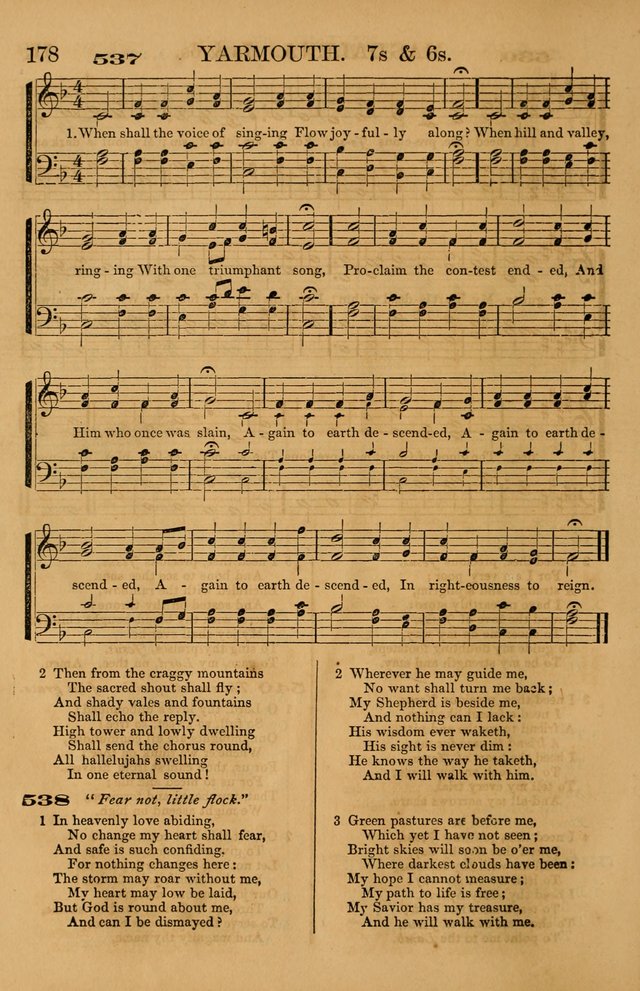 The Tribute of Praise: a collection of hymns and tunes for public and social worship, and for use in the family circle page 178