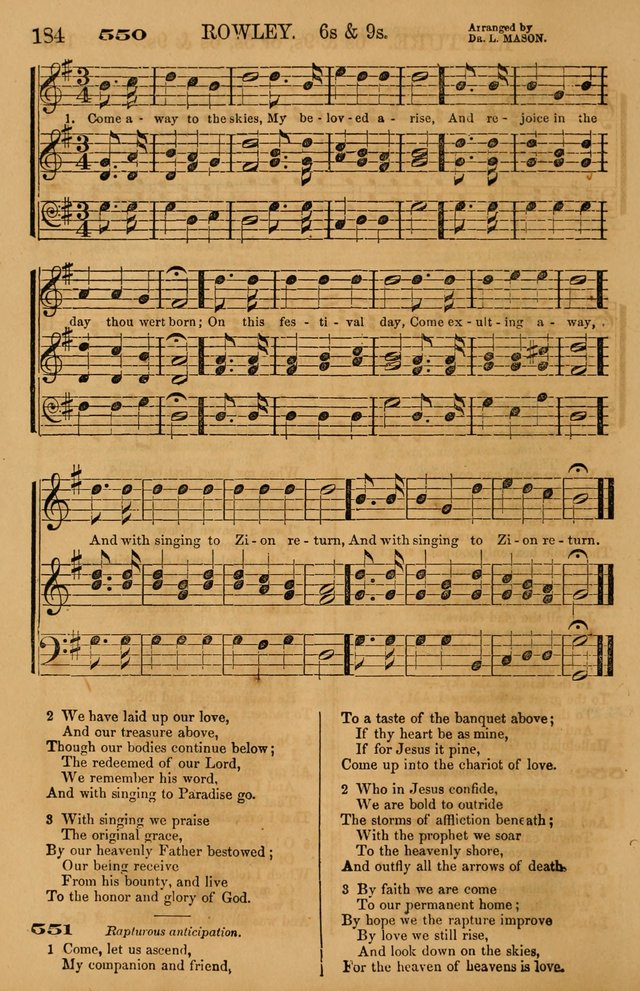 The Tribute of Praise: a collection of hymns and tunes for public and social worship, and for use in the family circle page 184