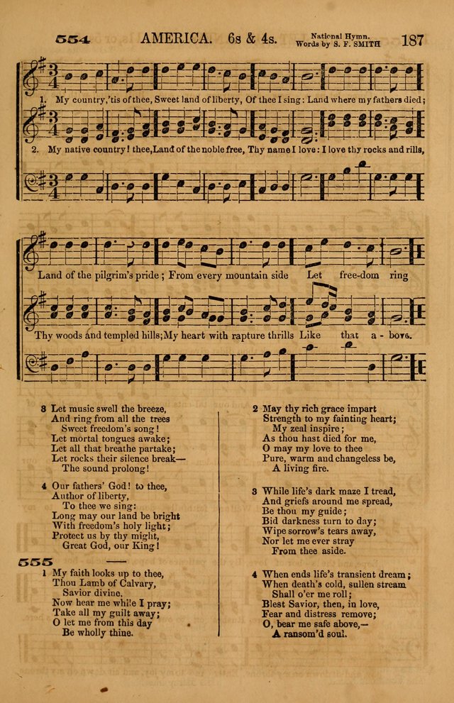 The Tribute of Praise: a collection of hymns and tunes for public and social worship, and for use in the family circle page 187
