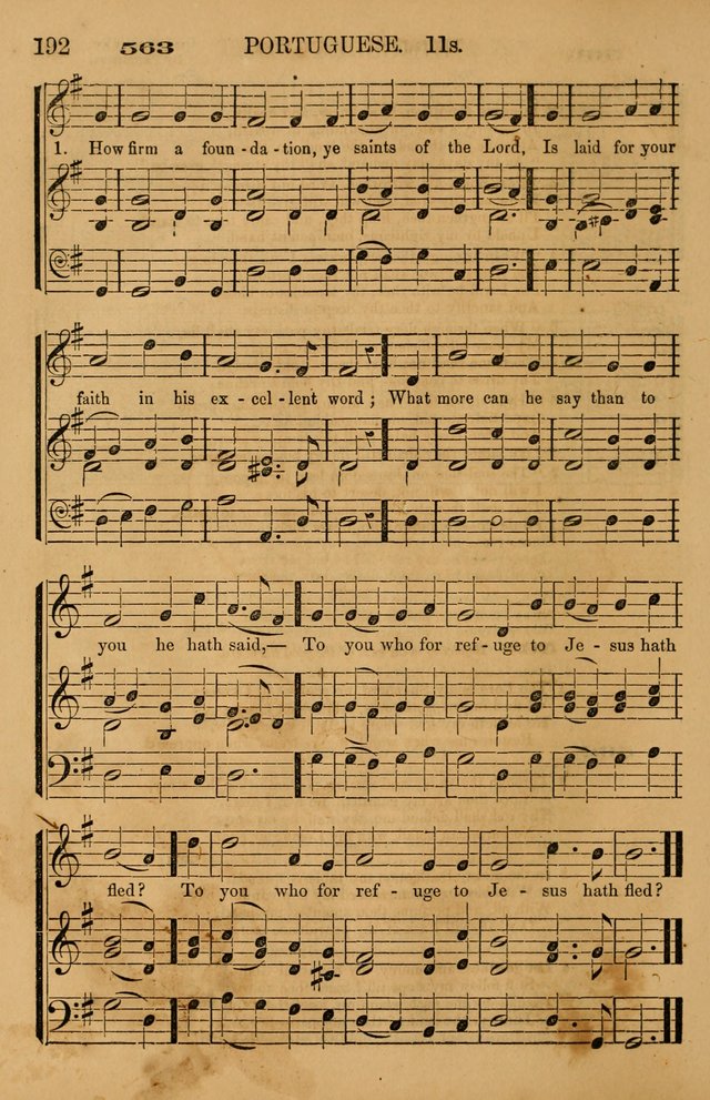 The Tribute of Praise: a collection of hymns and tunes for public and social worship, and for use in the family circle page 192