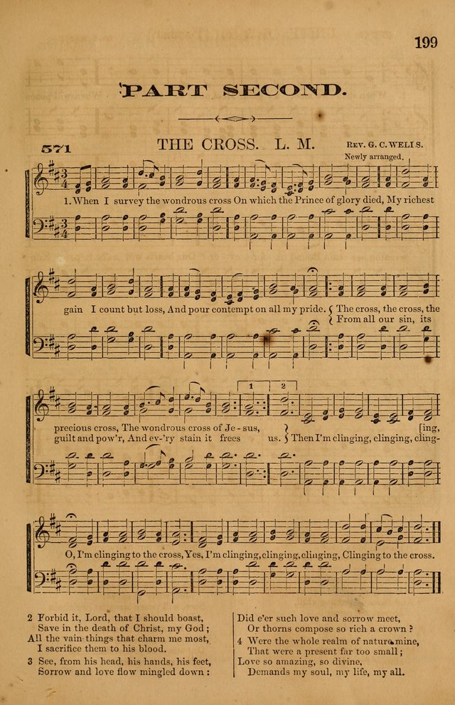 The Tribute of Praise: a collection of hymns and tunes for public and social worship, and for use in the family circle page 199