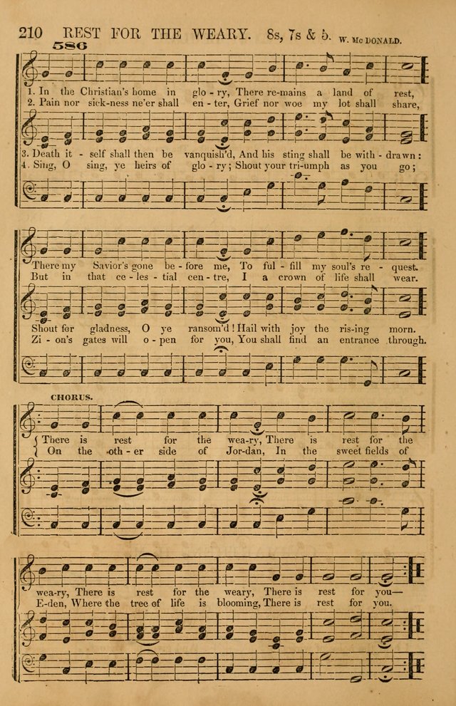 The Tribute of Praise: a collection of hymns and tunes for public and social worship, and for use in the family circle page 210