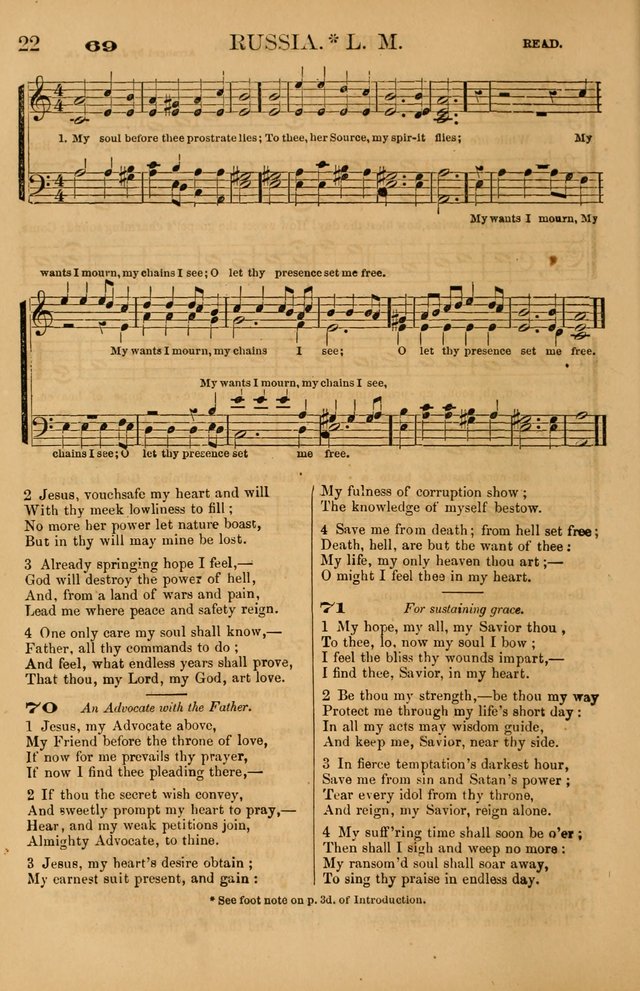 The Tribute of Praise: a collection of hymns and tunes for public and social worship, and for use in the family circle page 22