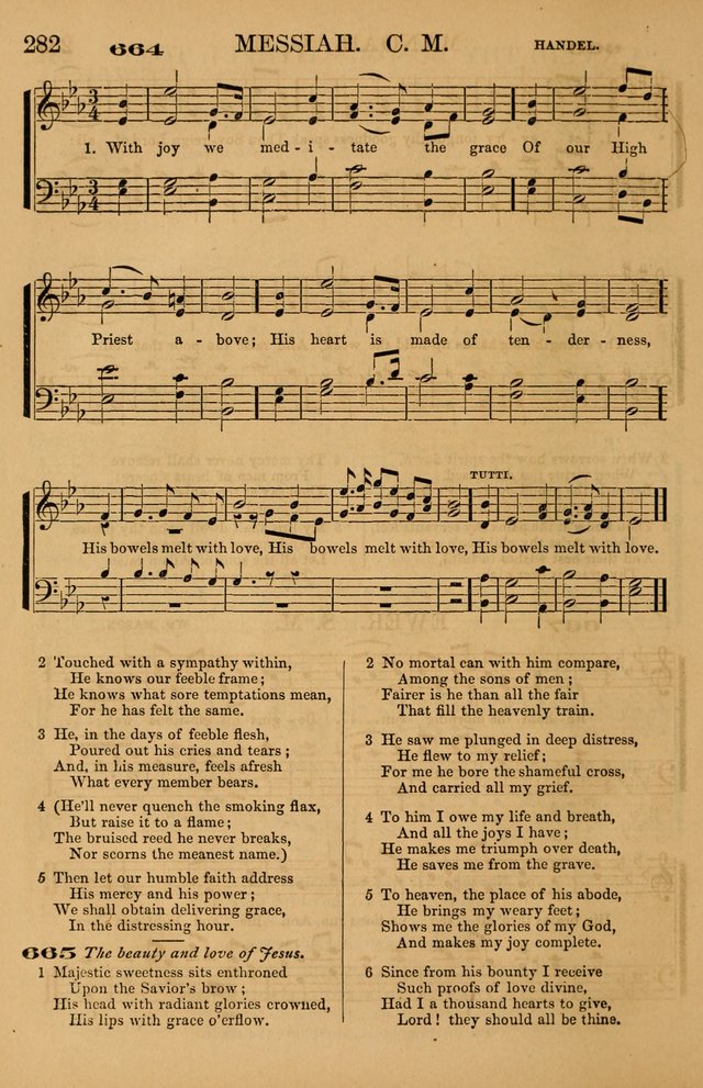 The Tribute of Praise: a collection of hymns and tunes for public and social worship, and for use in the family circle page 282