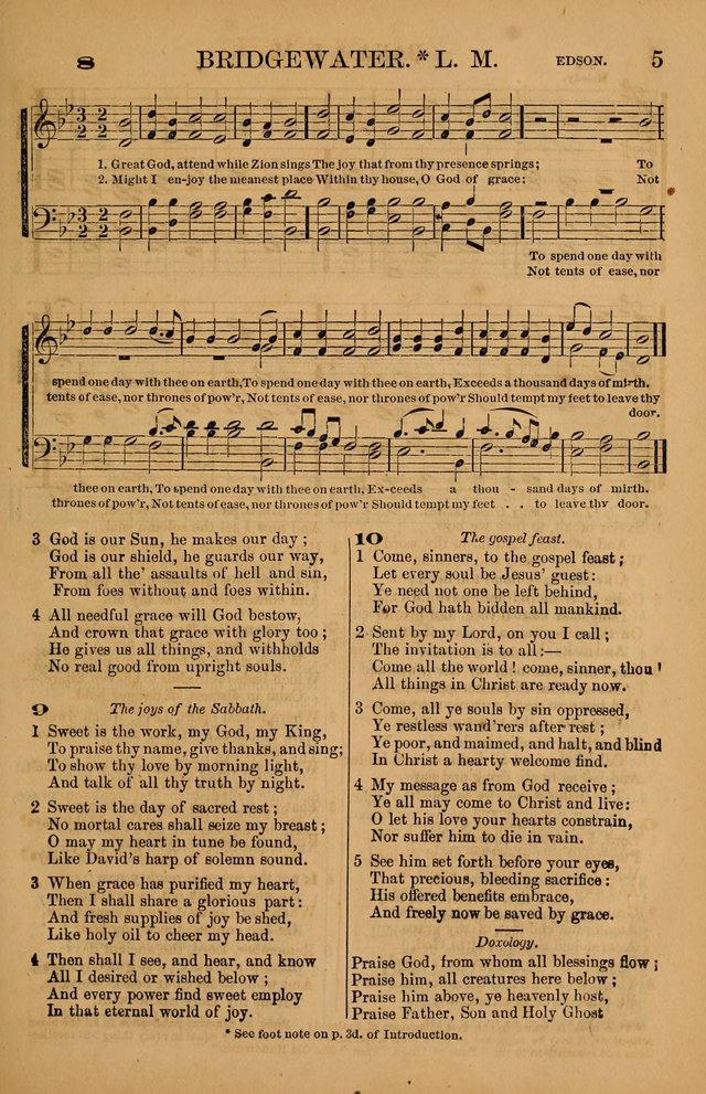 The Tribute of Praise: a collection of hymns and tunes for public and social worship, and for use in the family circle page 5