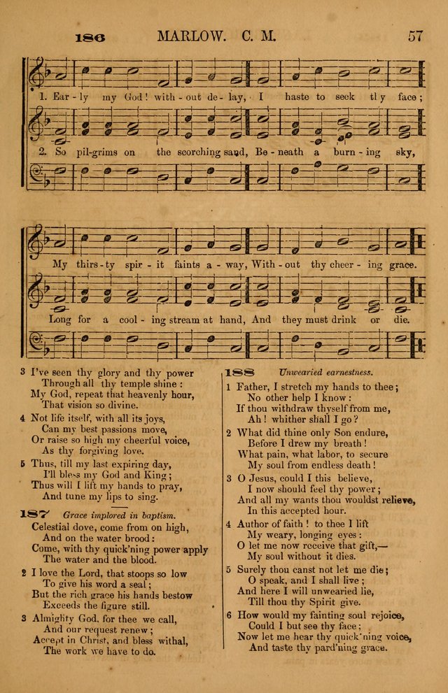 The Tribute of Praise: a collection of hymns and tunes for public and social worship, and for use in the family circle page 57