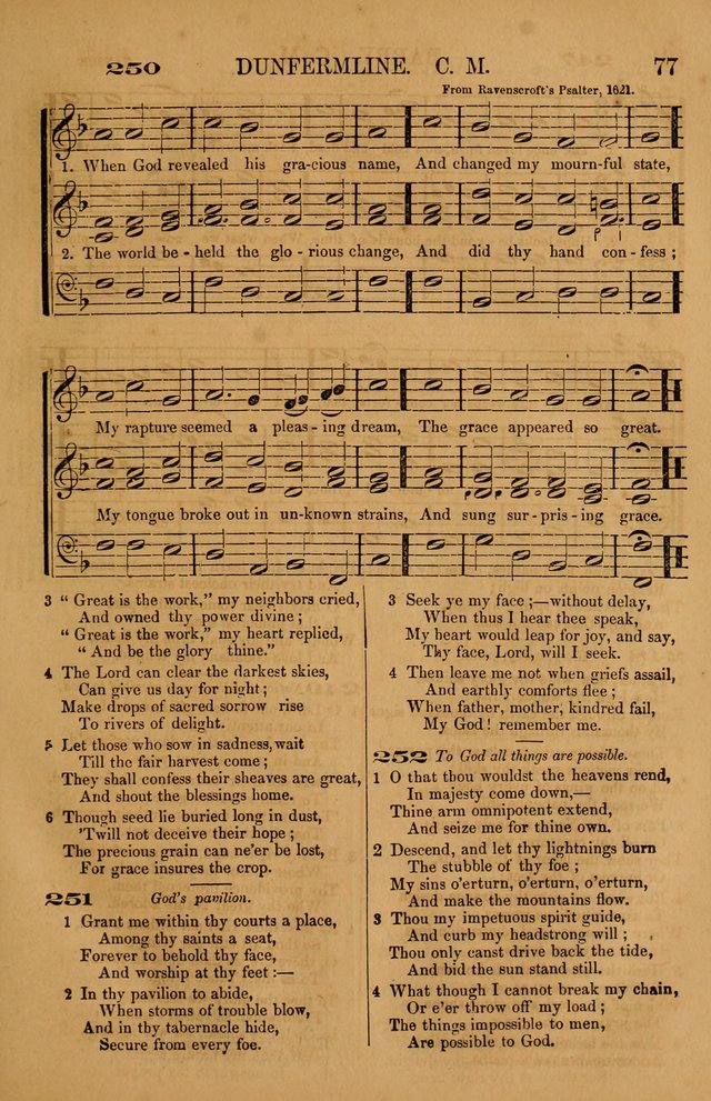 The Tribute of Praise: a collection of hymns and tunes for public and social worship, and for use in the family circle page 77