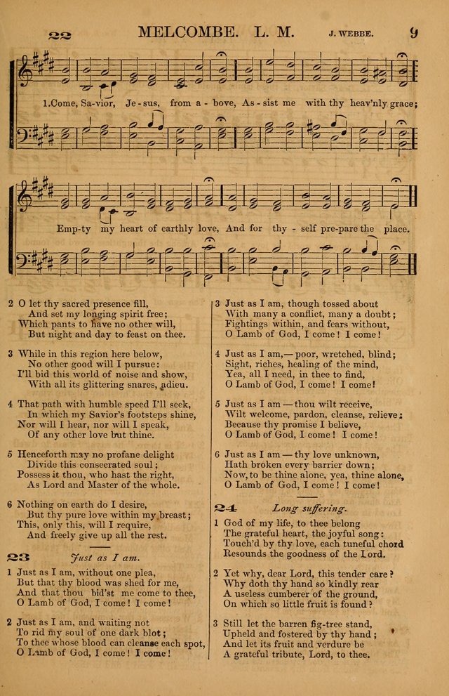 The Tribute of Praise: a collection of hymns and tunes for public and social worship, and for use in the family circle page 9