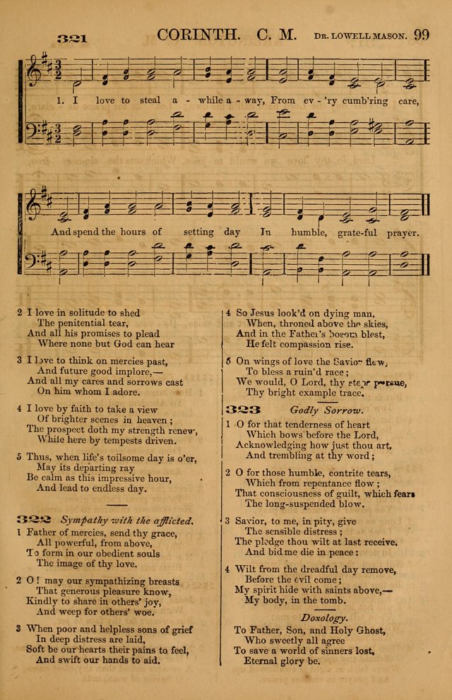 The Tribute of Praise: a collection of hymns and tunes for public and social worship, and for use in the family circle page 99
