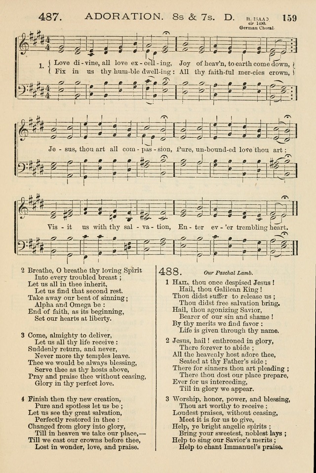 The Tribute of Praise: a collection of hymns and tunes for public and social worship, and for the use in the family circle and Sabbath school page 159
