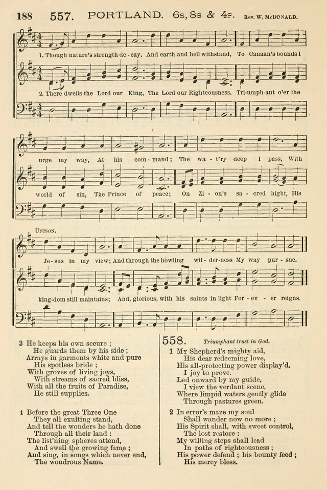 The Tribute of Praise: a collection of hymns and tunes for public and social worship, and for the use in the family circle and Sabbath school page 188
