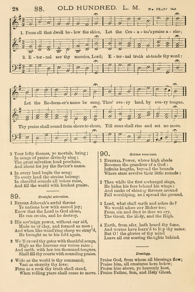 The Tribute of Praise: a collection of hymns and tunes for public and social worship, and for the use in the family circle and Sabbath school page 28