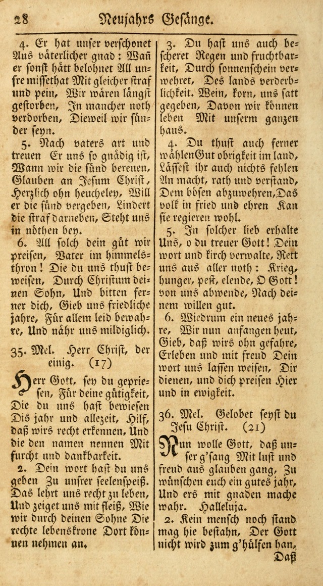 Ein Unpartheyisches Gesang-Buch: enthaltend geistreiche Lieder und Psalmen, zum allgemeinen Gebrauch des wahren Gottesdienstes auf begehren der Brüderschaft der Menoniten Gemeinen...(2nd verb. aufl.) page 104