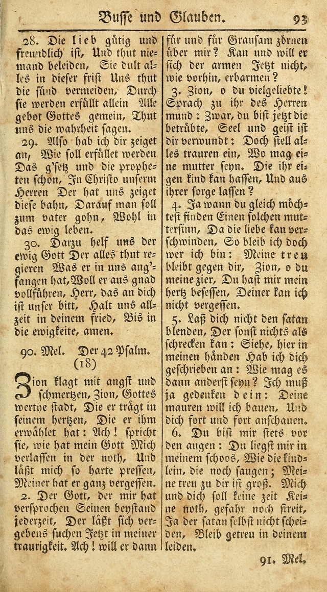 Ein Unpartheyisches Gesang-Buch: enthaltend geistreiche Lieder und Psalmen, zum allgemeinen Gebrauch des wahren Gottesdienstes auf begehren der Brüderschaft der Menoniten Gemeinen...(2nd verb. aufl.) page 165