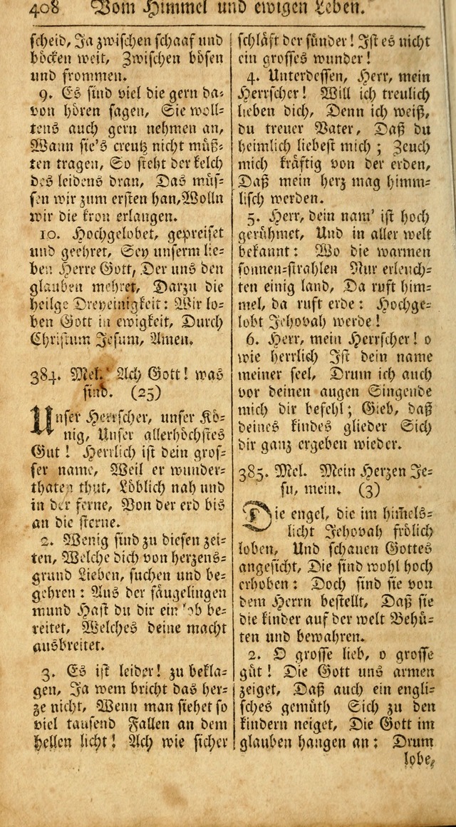 Ein Unpartheyisches Gesang-Buch: enthaltend geistreiche Lieder und Psalmen, zum allgemeinen Gebrauch des wahren Gottesdienstes auf begehren der Brüderschaft der Menoniten Gemeinen...(2nd verb. aufl.) page 476
