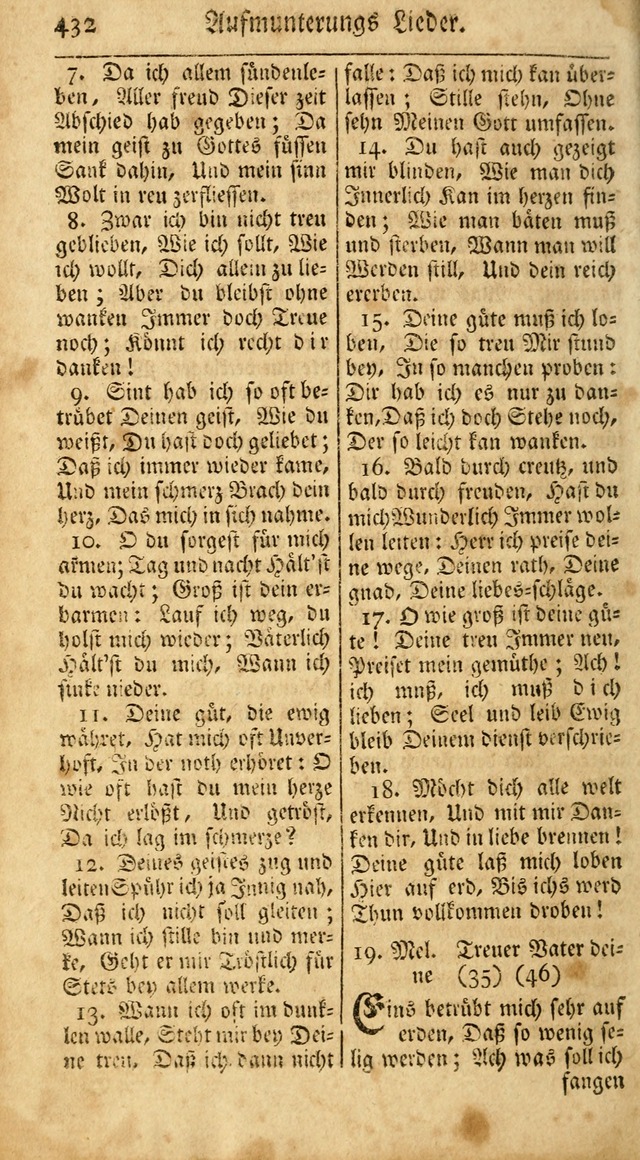 Ein Unpartheyisches Gesang-Buch: enthaltend geistreiche Lieder und Psalmen, zum allgemeinen Gebrauch des wahren Gottesdienstes auf begehren der Brüderschaft der Menoniten Gemeinen...(2nd verb. aufl.) page 500