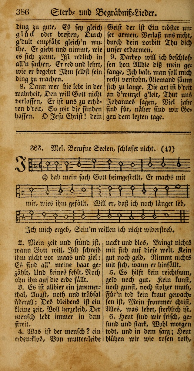 Unpartheyisches Gesang-Buch: enhaltend Geistrieche Lieder und Psalmen, zum allgemeinen Gebrauch des wahren Gottesdienstes (4th verb. Aufl., mit einem Anhang) page 466