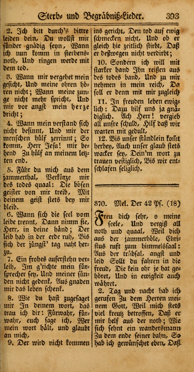 Unpartheyisches Gesang-Buch: enhaltend Geistrieche Lieder und Psalmen, zum allgemeinen Gebrauch des wahren Gottesdienstes (4th verb. Aufl., mit einem Anhang) page 473