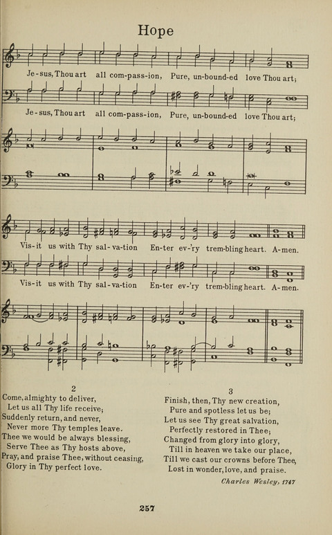 University Hymns page 256
