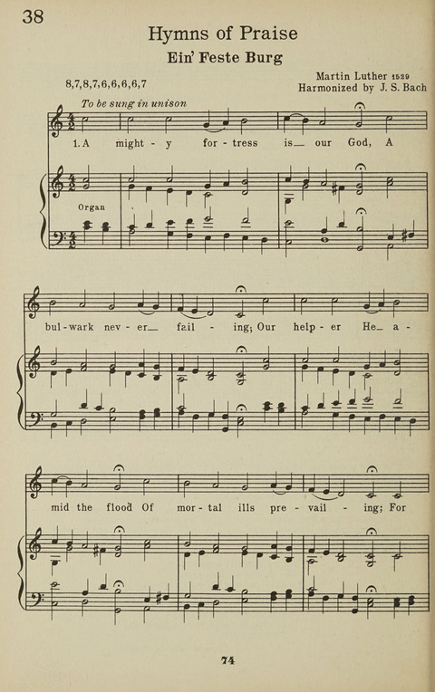 University Hymns page 73