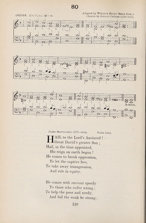 The University Hymn Book page 109