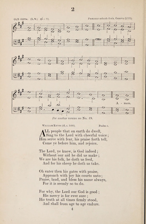 The University Hymn Book page 3