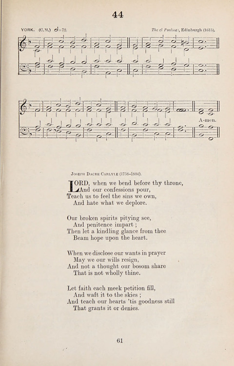 The University Hymn Book page 60