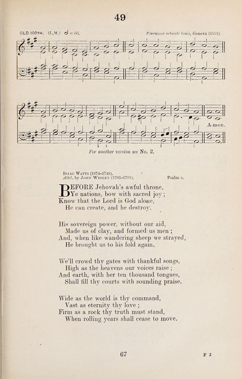 The University Hymn Book page 66