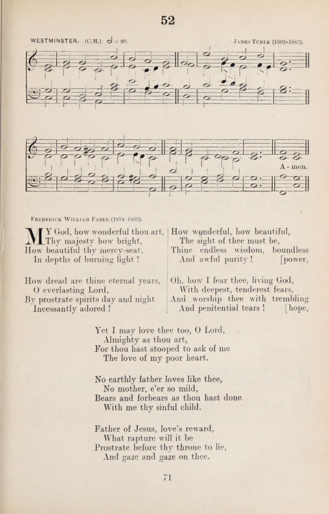 The University Hymn Book page 70