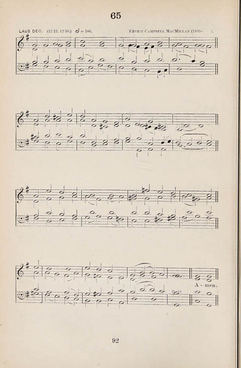 The University Hymn Book page 91