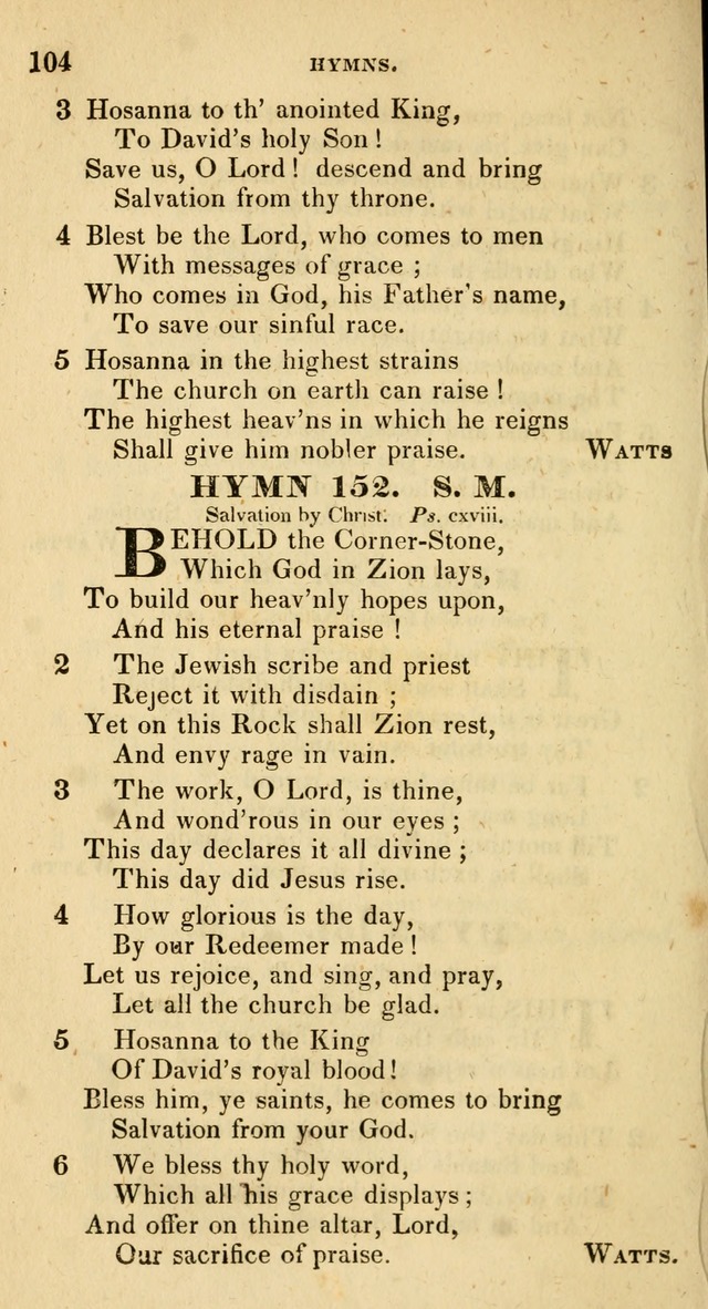 The Universalist Hymn-Book: a new collection of psalms and hymns, for the use of Universalist Societies (Stereotype ed.) page 104