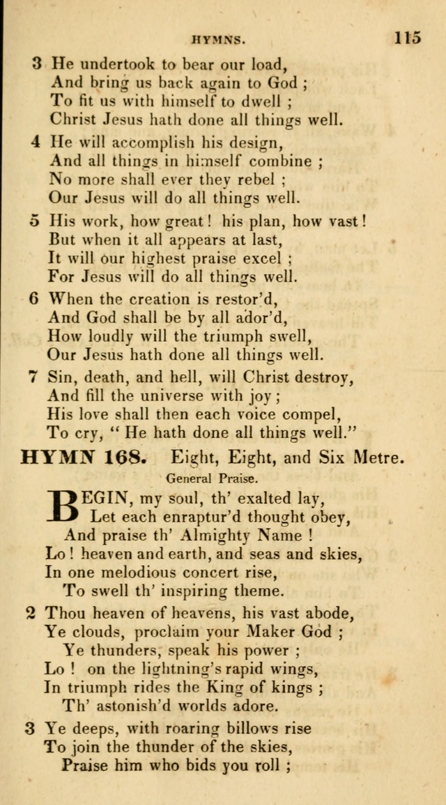 The Universalist Hymn-Book: a new collection of psalms and hymns, for the use of Universalist Societies (Stereotype ed.) page 115