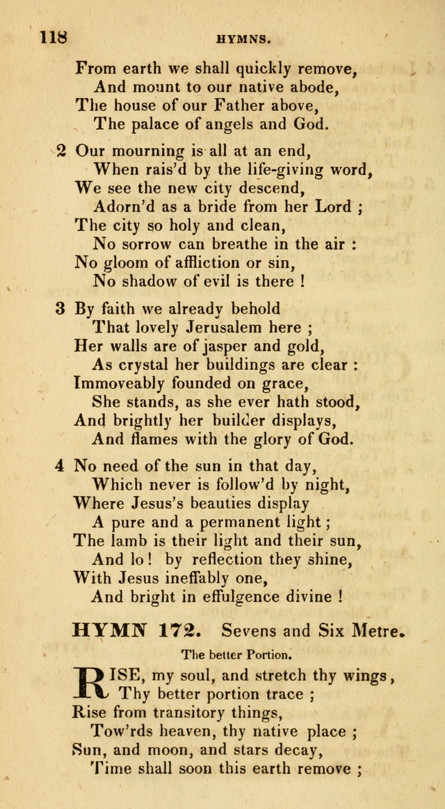 The Universalist Hymn-Book: a new collection of psalms and hymns, for the use of Universalist Societies (Stereotype ed.) page 118