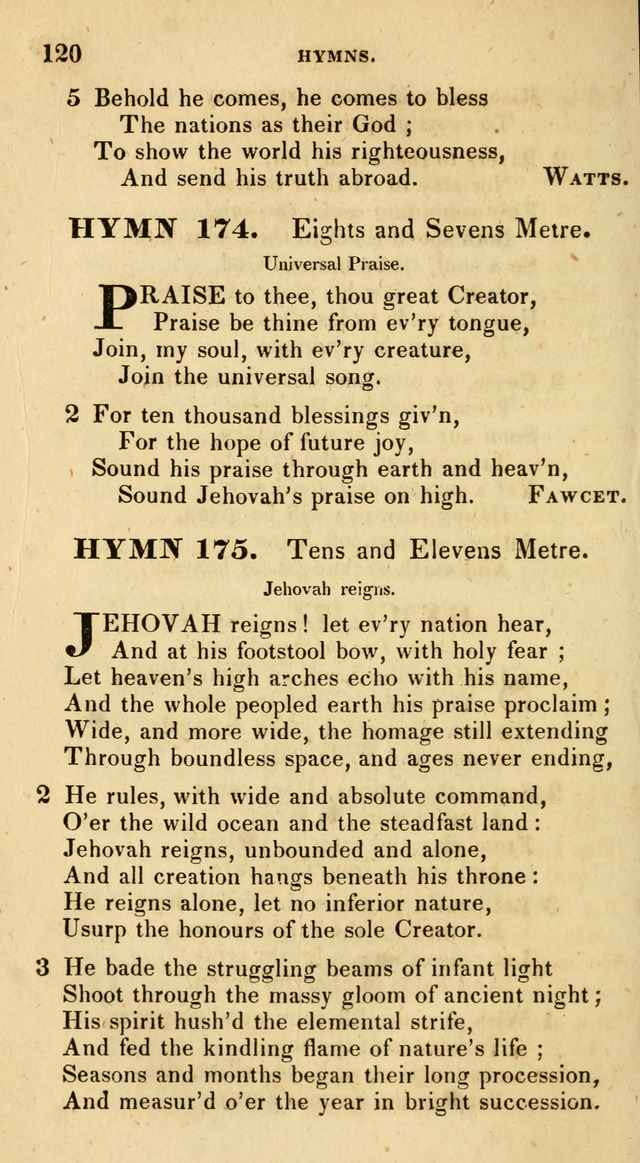 The Universalist Hymn-Book: a new collection of psalms and hymns, for the use of Universalist Societies (Stereotype ed.) page 120