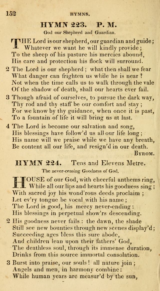 The Universalist Hymn-Book: a new collection of psalms and hymns, for the use of Universalist Societies (Stereotype ed.) page 152