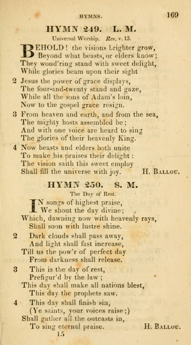 The Universalist Hymn-Book: a new collection of psalms and hymns, for the use of Universalist Societies (Stereotype ed.) page 169