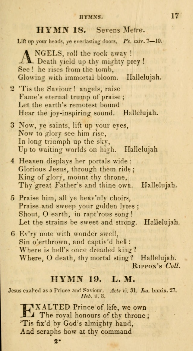 The Universalist Hymn-Book: a new collection of psalms and hymns, for the use of Universalist Societies (Stereotype ed.) page 17