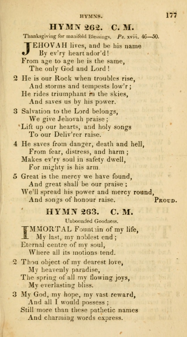 The Universalist Hymn-Book: a new collection of psalms and hymns, for the use of Universalist Societies (Stereotype ed.) page 177