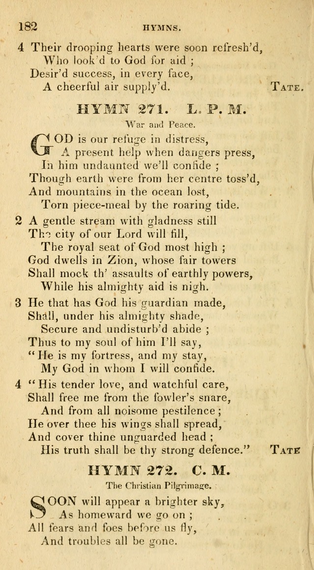 The Universalist Hymn-Book: a new collection of psalms and hymns, for the use of Universalist Societies (Stereotype ed.) page 182