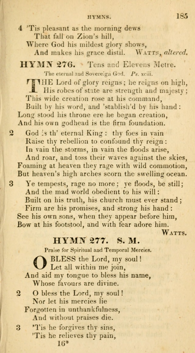 The Universalist Hymn-Book: a new collection of psalms and hymns, for the use of Universalist Societies (Stereotype ed.) page 185