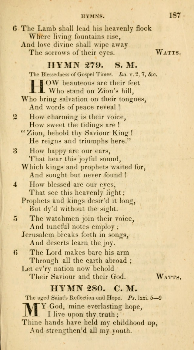 The Universalist Hymn-Book: a new collection of psalms and hymns, for the use of Universalist Societies (Stereotype ed.) page 187
