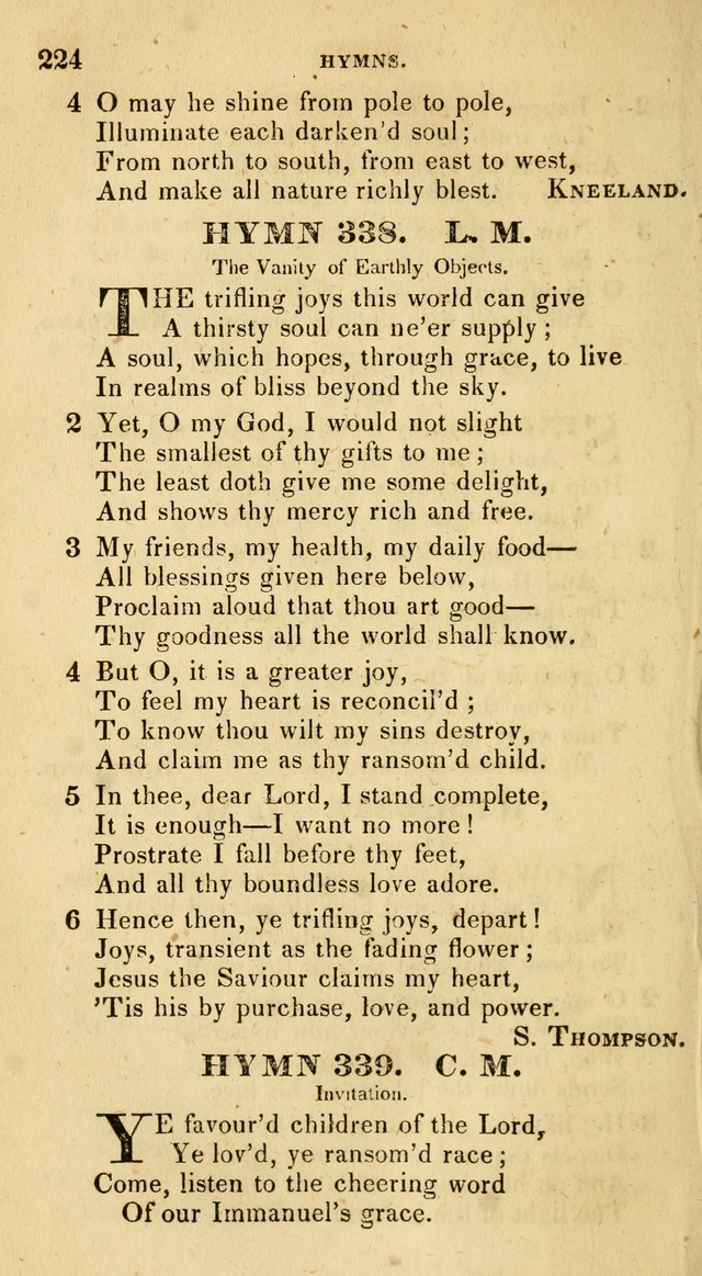 The Universalist Hymn-Book: a new collection of psalms and hymns, for the use of Universalist Societies (Stereotype ed.) page 224