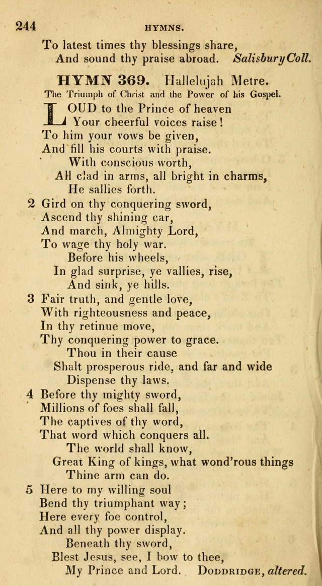 The Universalist Hymn-Book: a new collection of psalms and hymns, for the use of Universalist Societies (Stereotype ed.) page 244