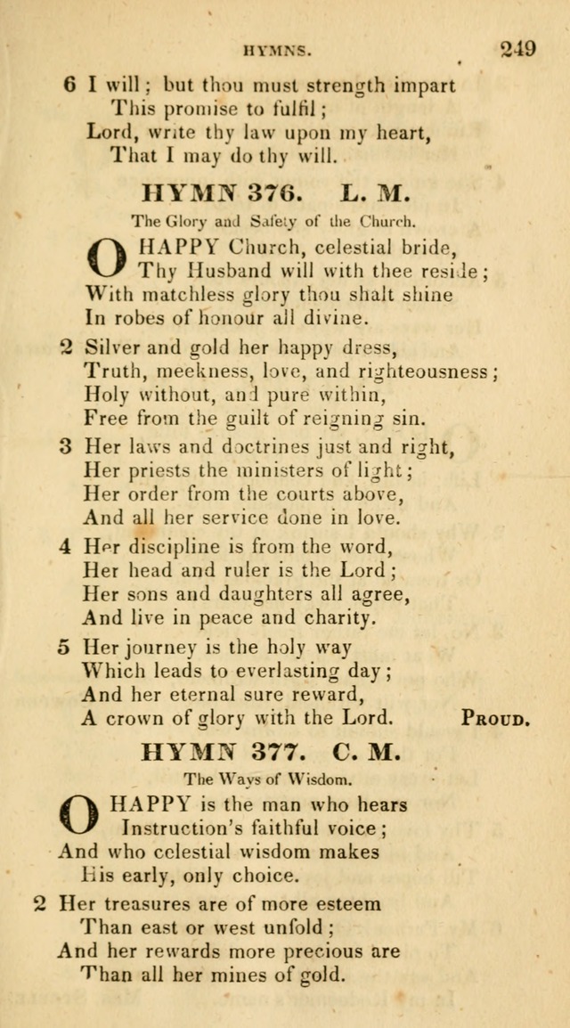 The Universalist Hymn-Book: a new collection of psalms and hymns, for the use of Universalist Societies (Stereotype ed.) page 249