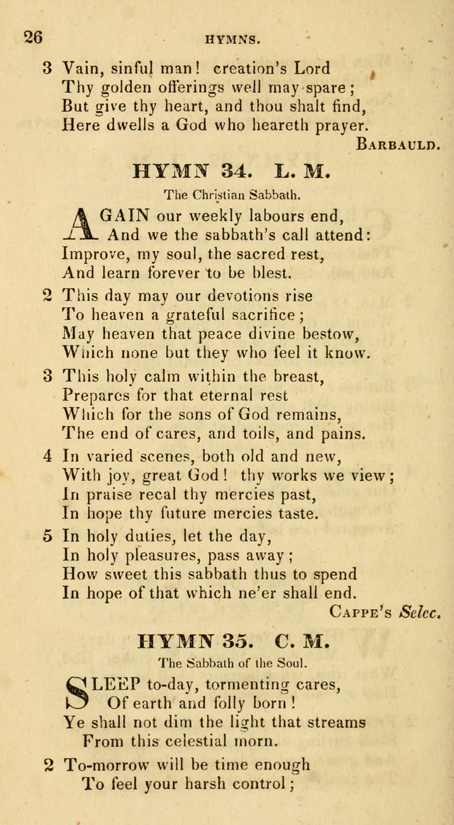 The Universalist Hymn-Book: a new collection of psalms and hymns, for the use of Universalist Societies (Stereotype ed.) page 26