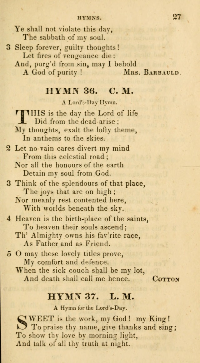 The Universalist Hymn-Book: a new collection of psalms and hymns, for the use of Universalist Societies (Stereotype ed.) page 27